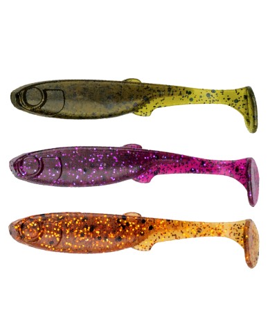 Perch Professor Fluky Shad 2,5”/6,5cm MIX - 6szt