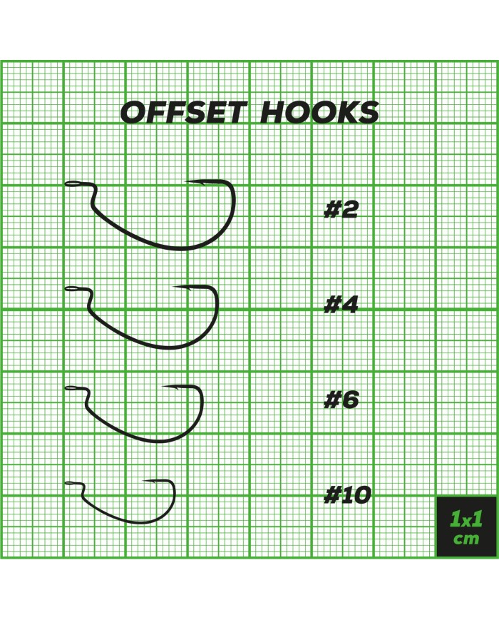 Perch Professor Offset Hooks hak offsetowy rozmiar 2 - 6szt