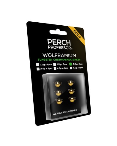Perch Professor Wolframium czeburaszka wolframowa złota 2g - 6szt